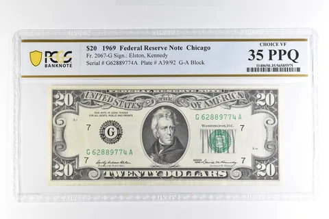 1969 $20 Chicago IL FRN Fr#2067-G Choice VF 35 PPQ PCGS *4997