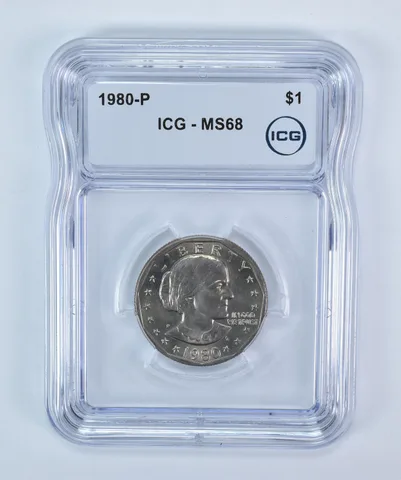 1980-P Susan B Anthony $1 MS68 ICG