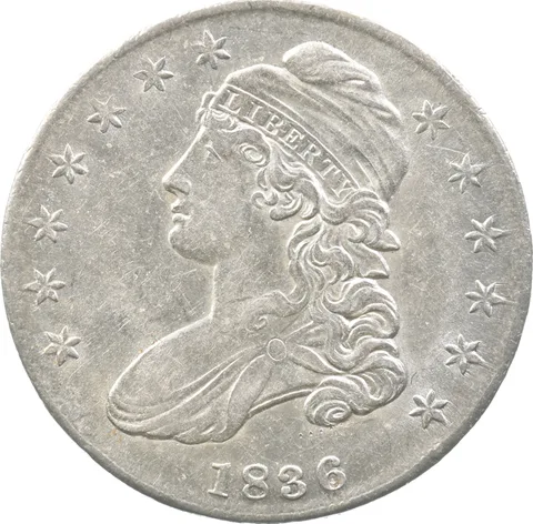 1836 Capped Bust Half Dollar Lettered Edge *5801
