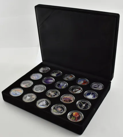 2004-06 Kennedy Half Dollars NASA Achievements Painted 20 Coin Set a9957