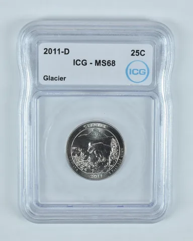 2011-D Washington Quarter ATB Glacier MS68 ICG