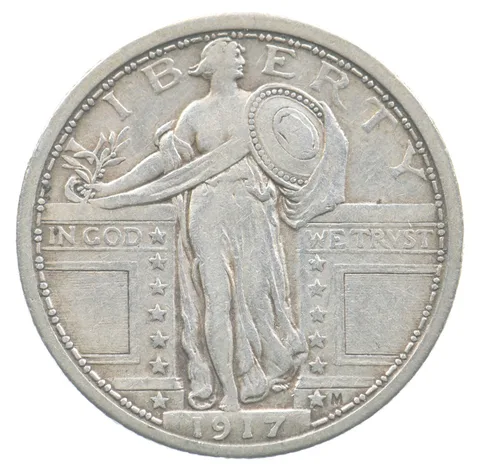 1917 Standing Liberty Quarter Type 1 *4756