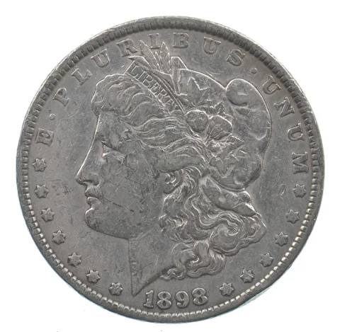 Early - 1898 Morgan Silver Dollar - 90% US Coin *646