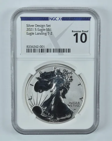2021-S American Silver Eagle Type 2 Silver Design Set Reverse Proof 10 NGCX