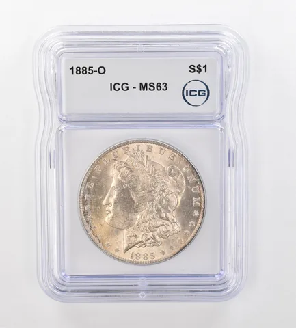 1885-O Morgan Silver Dollar MS63 ICG Beautiful Tone *0983