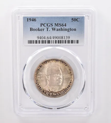 1946 Booker T Washington Commemorative Half Dollar MS64 PCGS Nice Tone *9941