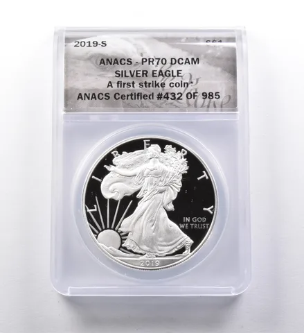PR70 DCAM 2019-S American Silver Eagle FS ANACS *3009