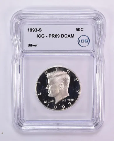 1993-S Kennedy Half Dollar Silver PR69 DCAM ICG