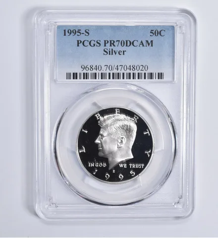 1995-S Kennedy Half Dollar Silver PR70 DCAM PCGS Blue Lbl