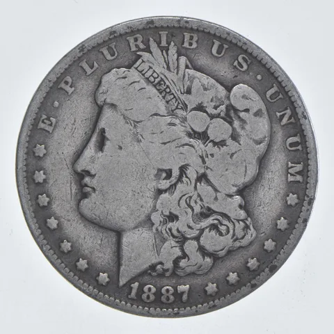 Early - 1887-O Morgan Silver Dollar - 90% US Coin *764