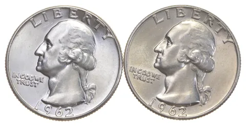 Choice Unc 1962 P+D Washington Quarter Gem BU Collection Lot Set