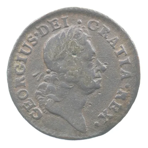 1723 Ireland Farthing Dei Gratia Rex Hibernia Colonial *5887