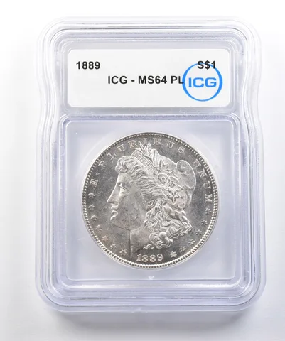 1889 Morgan Silver Dollar MS64 PL ICG *0436