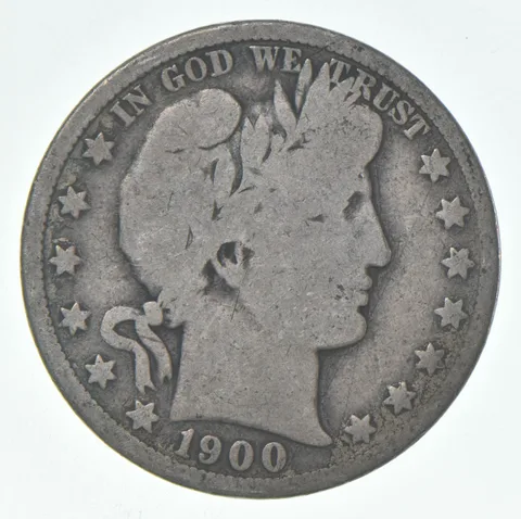 1900-O Barber Half Dollar Average Circ 90% Silver