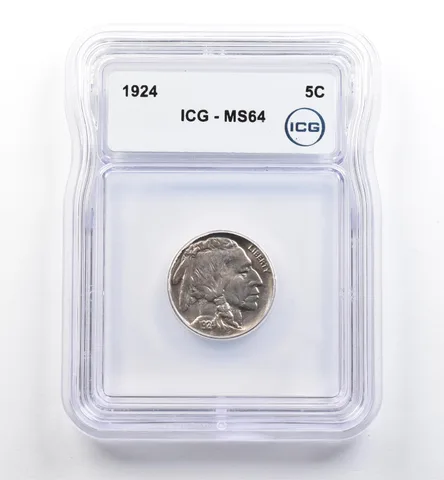 1924 Indian Head Buffalo Nickel MS64 ICG *9976