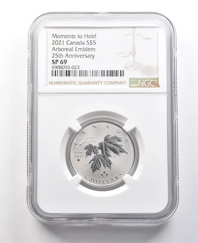 2021 Canada 5 Dollars Silver Arboreal Emblem 25th Anniversary SP69 NGC *8426