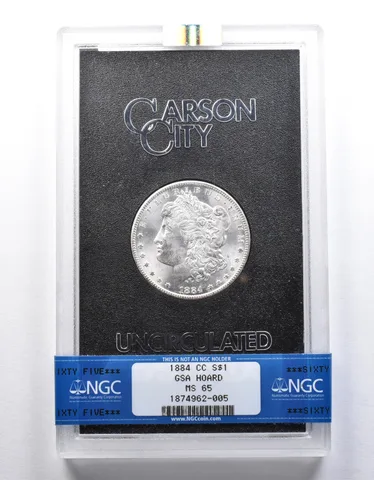 1884-CC Morgan Silver Dollar GSA Hoard MS65 NGC *2497