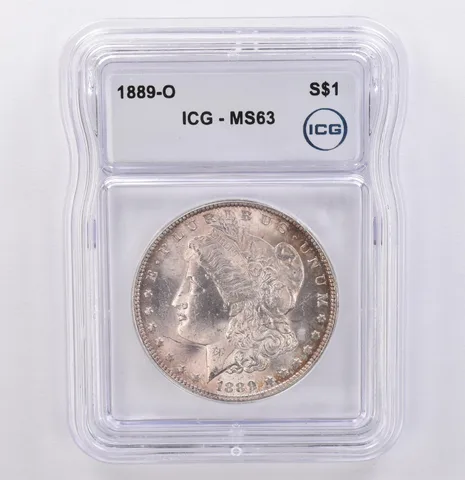 1889-O Morgan Silver Dollar MS63 ICG Peripheral Tone *8909