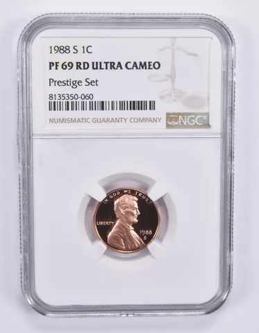 1988-S Lincoln Memorial Cent Prestige Set PF69 RD UCAM NGC