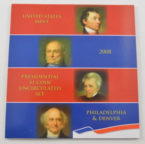 2008 Presidential $1 US Mint Uncirculated P & D 8-Coin SET