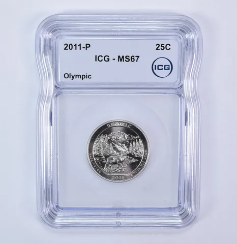 2011-P Washington Quarter ATB Olympic MS67 ICG
