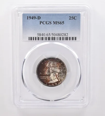 1949-D Washington Quarter MS65 PCGS Beautiful Tone *0032
