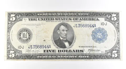 1914 $5 Kansas City MO FRN Large Note Blue Seal *2723
