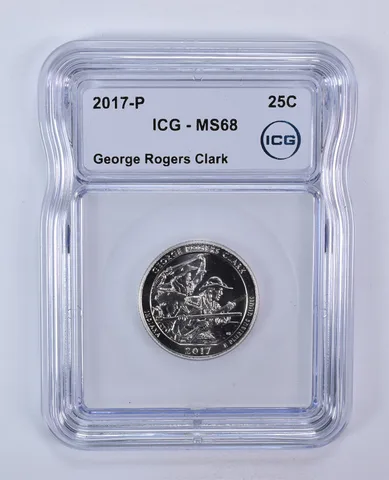 2017-P Washington Quarter ATB George Rogers Clark MS68 ICG