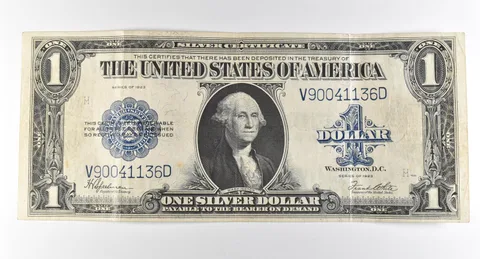 1923 $1 Silver Certificate Large Note Blue Seal *2936