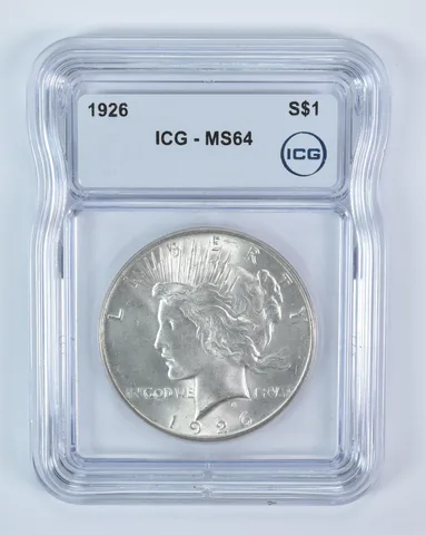 1926 Peace Silver Dollar MS64 ICG