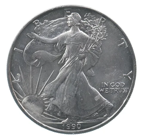 Better Date 1990 American Silver Eagle 1 Troy Oz .999 Fine Silver *625
