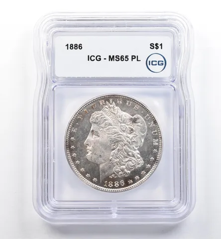 1886 Morgan Silver Dollar MS65 PL ICG *0117
