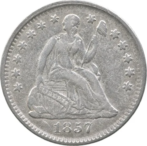 1857 Seated Liberty Half Dime *5509