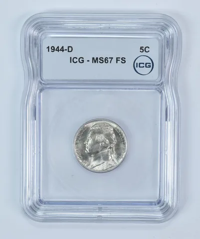 1944-D Jefferson Nickel MS67 FS ICG