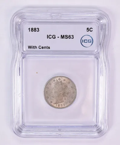 1883 Liberty V Nickel With Cents MS63 ICG Beautiful Tone *1195