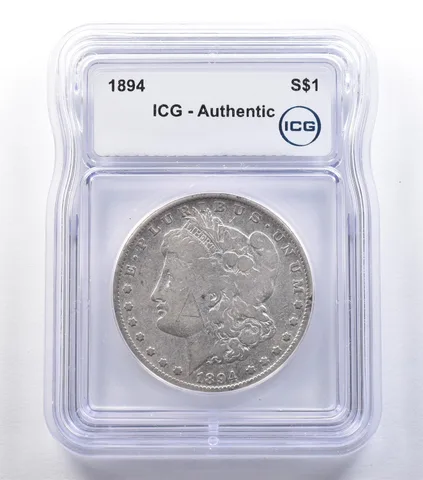 1894 Morgan Silver Dollar Authentic ICG *9575