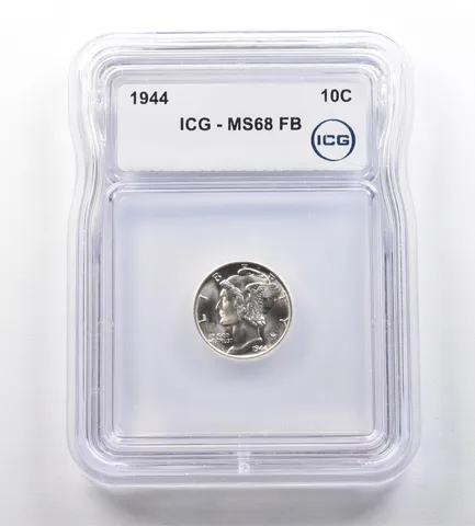 1944 Mercury Dime MS68 FB ICG *1043
