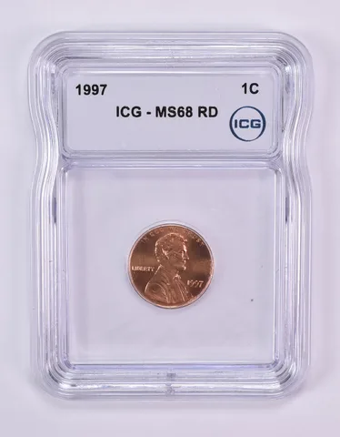 1997 Lincoln Memorial Cent MS68 RD ICG