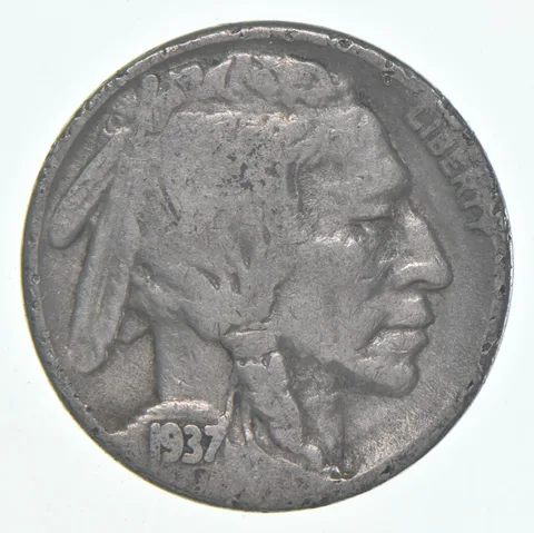 1937-S Indian Head Buffalo Nickel Average Circ