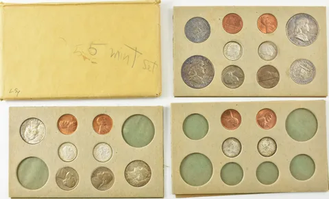 1955 US Mint P D S Mint Set Envelope Unc BU *5744