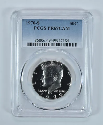 1970-S Kennedy Half Dollar PR69 CAM PCGS Blue Label