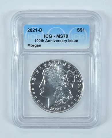 2021-D Morgan Silver Dollar MS70 ICG
