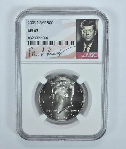 2005-P Kennedy Half Dollar SMS MS67 NGC Special Label
