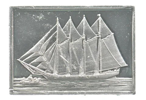 Silver Bar Coastal Schooner Vintage 3 Grams *5248