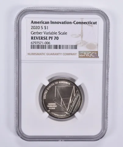 2020-S Innovation $1 Gerber Variable Scale Reverse PF70 NGC