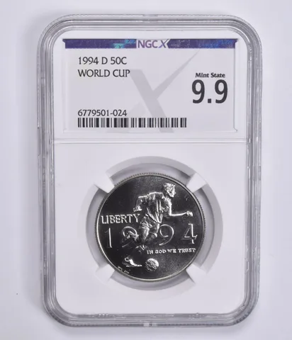 1994-D World Cup Commemorative Half Dollar Mint State 9.9 NGC X NGCX