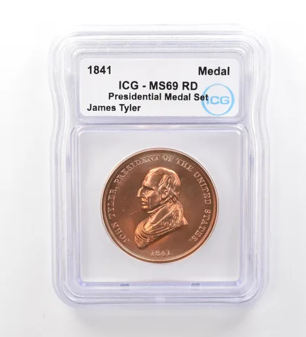 (1841) Presidential Medal Set James Tyler MS69 RD ICG Beautiful Tone a1999