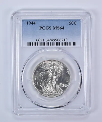 1944 Walking Liberty Half Dollar MS64 PCGS Blue Label