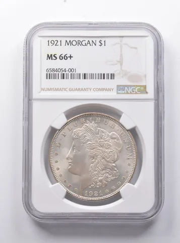 MS66+ 1921 Morgan Silver Dollar NGC a7787