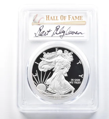 2011-W American Silver Eagle Bert Blyleven PR70 DCAM PCGS *1229